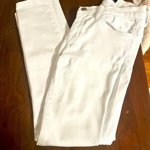 J Brand White Skinny Jeans